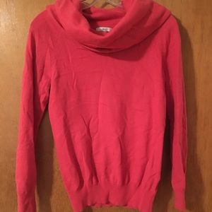 Women’s Gap Super Soft Orange Cowl neck sweater.
